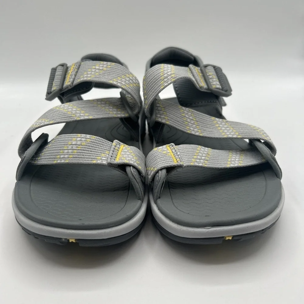 NEW Kuru Women's Current Sandal, Gray, Soft Yellow,Walking,Hiking, SZ: 8 M, NWOB - Picture 3 of 15